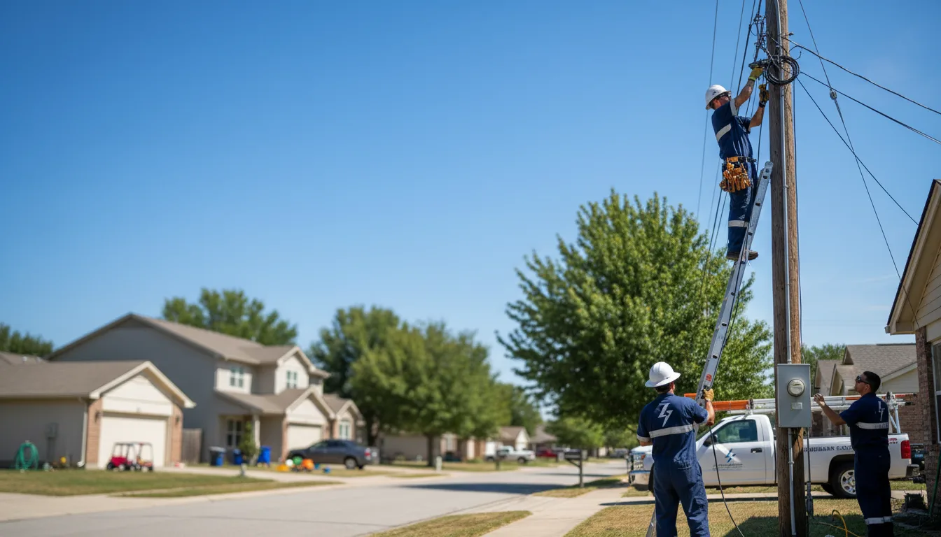 Residential electrician providing installation services in Bangor, PA